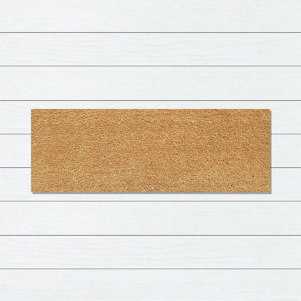 Natural PVC Backed Coir Doormat 45x110cm, Door Mats, Ozark Home