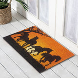 Galloping Horses Latex-Coir Doormat, 45x75cm - Doormats