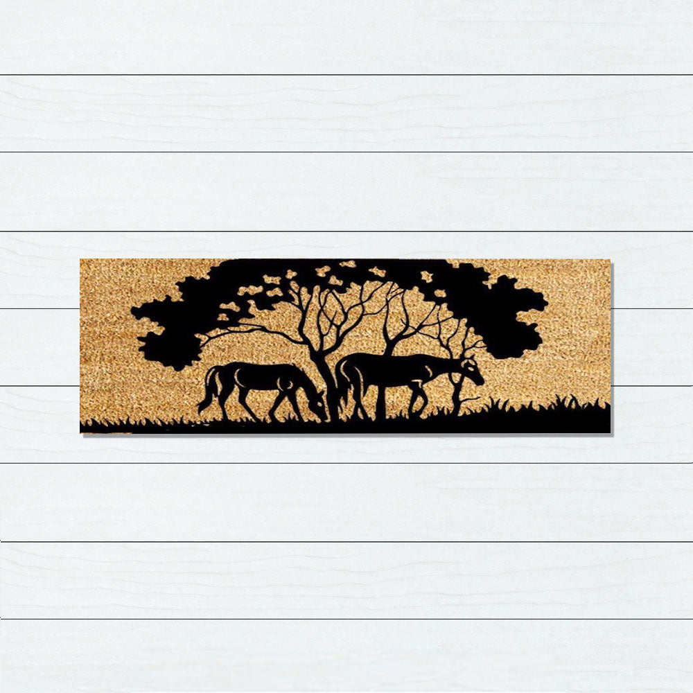 Horses Tree Latex-Coir Doormat, 45x75cm - Doormats