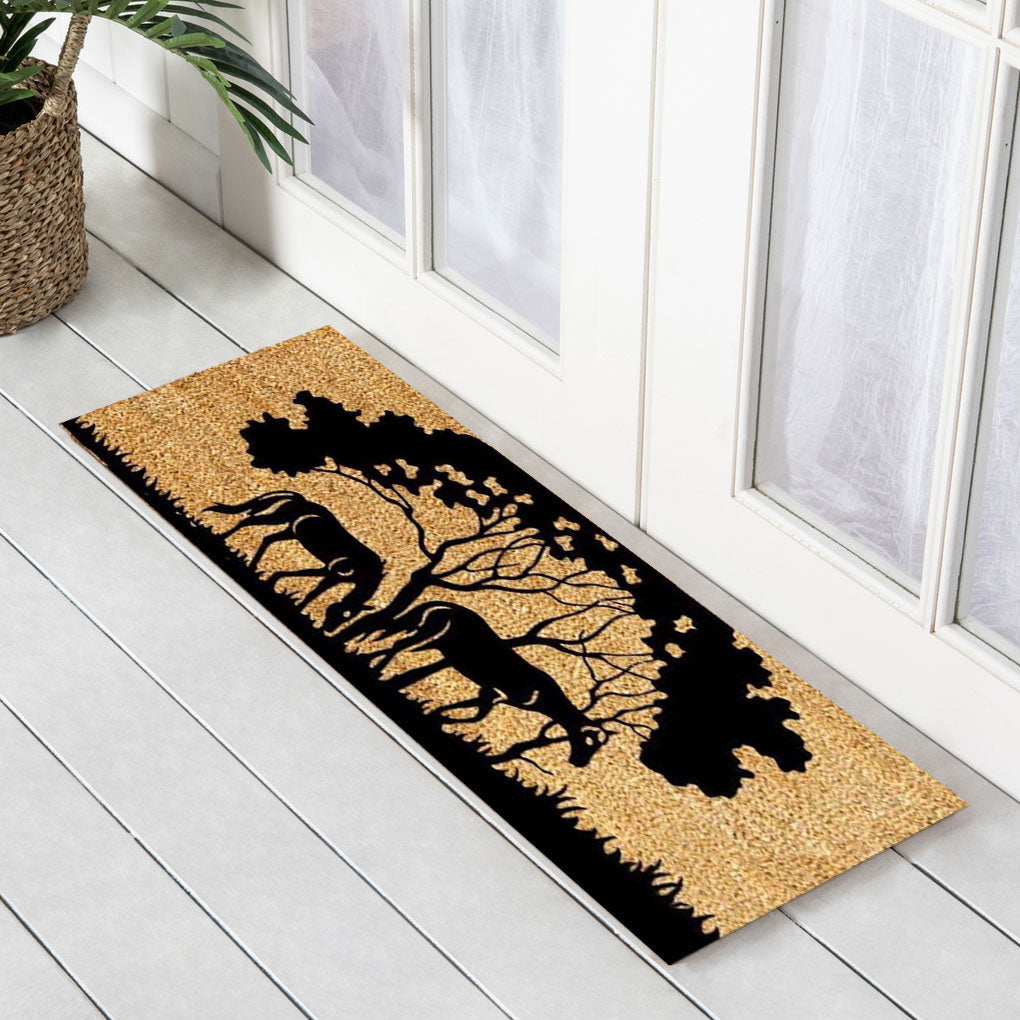Horses Tree Latex-Coir Doormat, 45x75cm - Doormats