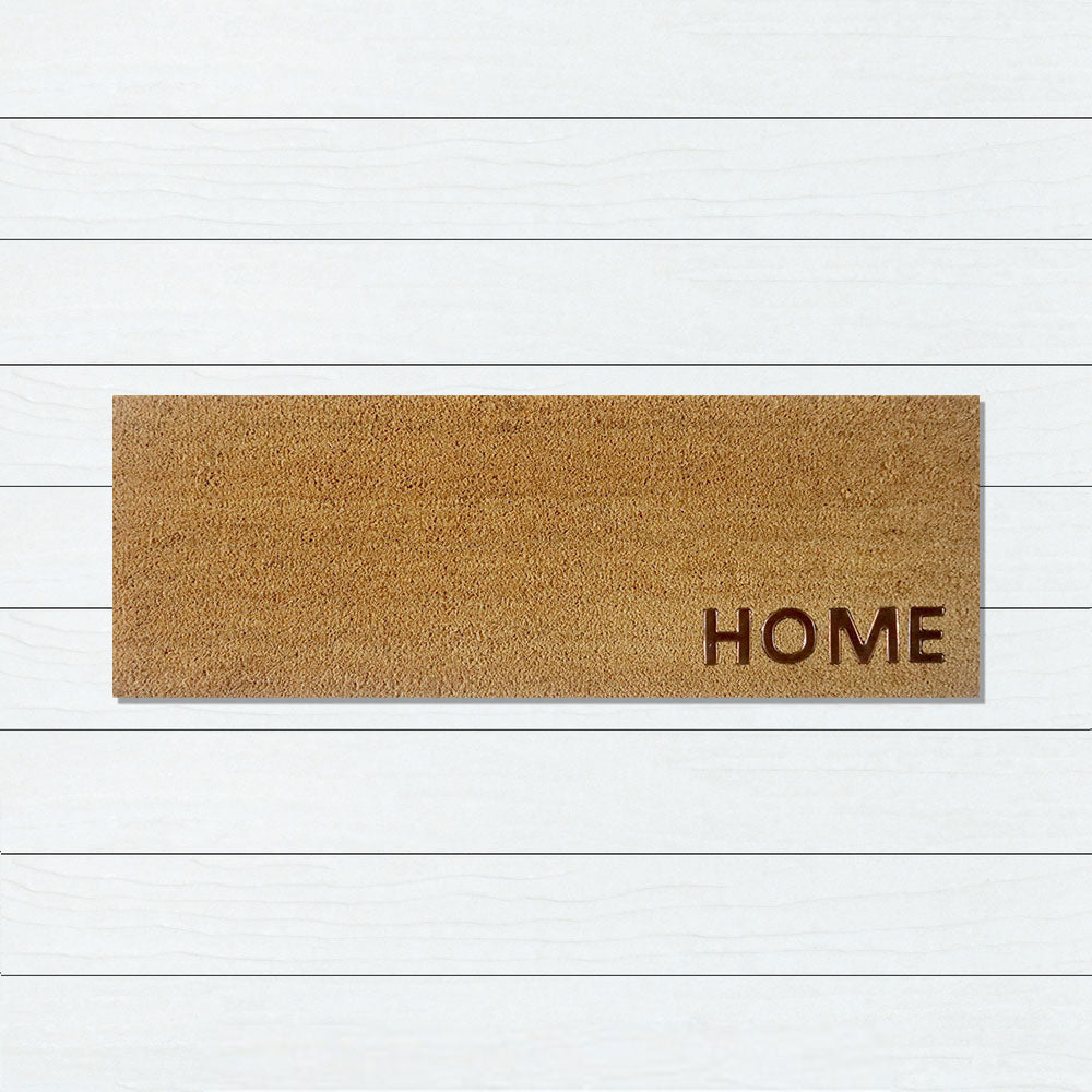 HOME Copper PVC Backed Coir Doormat 45x110cm, Door Mats, Ozark Home