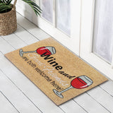 Wine PVC Backed Coir Doormat 50x80cm, Door Mats, Ozark Home