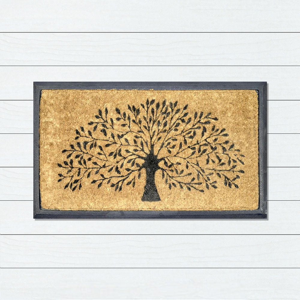 Tree of Life Rubber & Coir Doormat, 40x70cm - Ozark Home