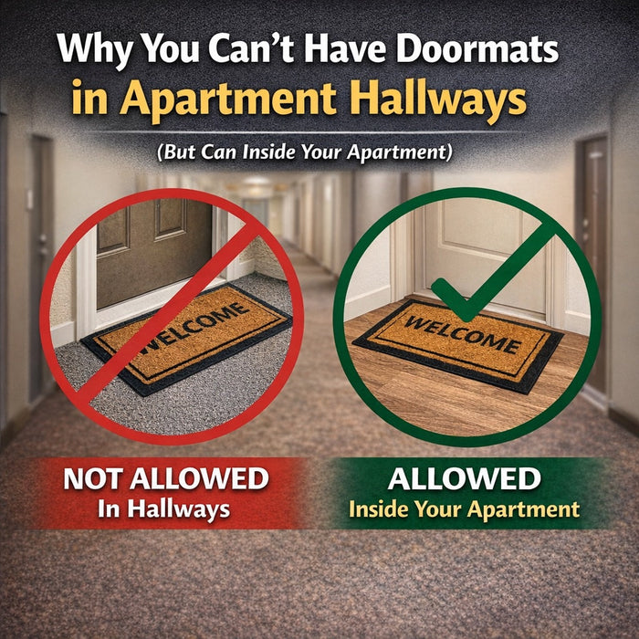 Why You Can’t Have Doormats in Apartment Hallways (But Can Inside Your Apartment)