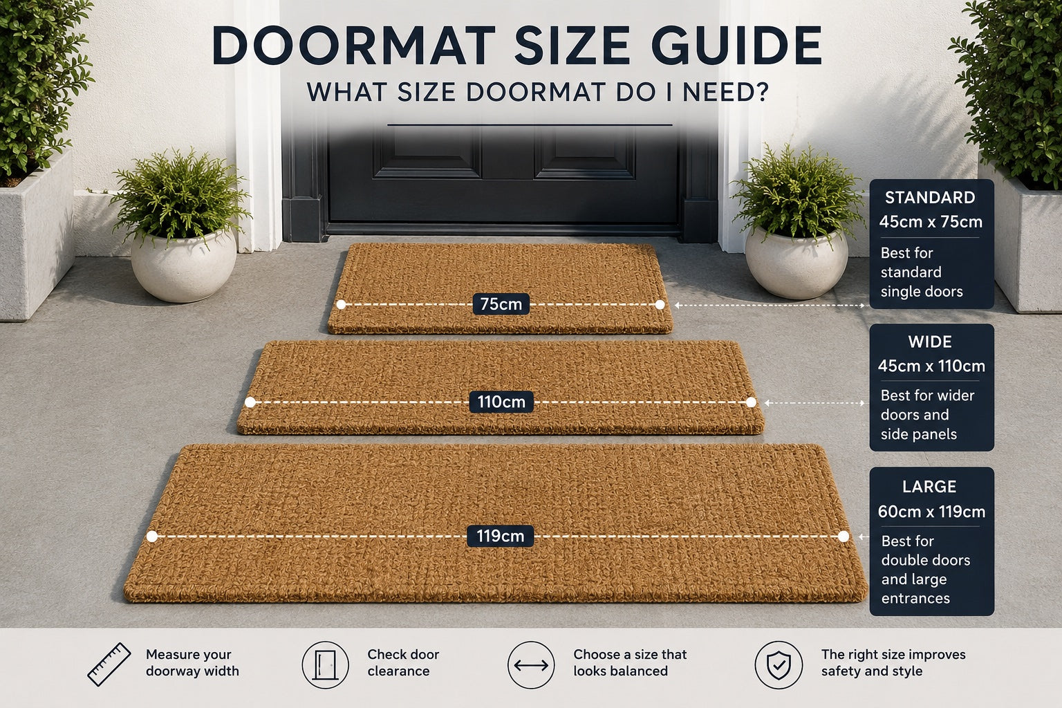 What Size Doormat Do I Need? Doormat Size Guide Australia
