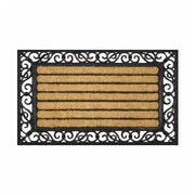 Scroll Frame Coir & Rubber Doormat , 40x70cm - Doormats