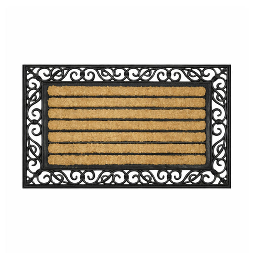 Scroll Frame Coir & Rubber Doormat , 40x70cm - Doormats