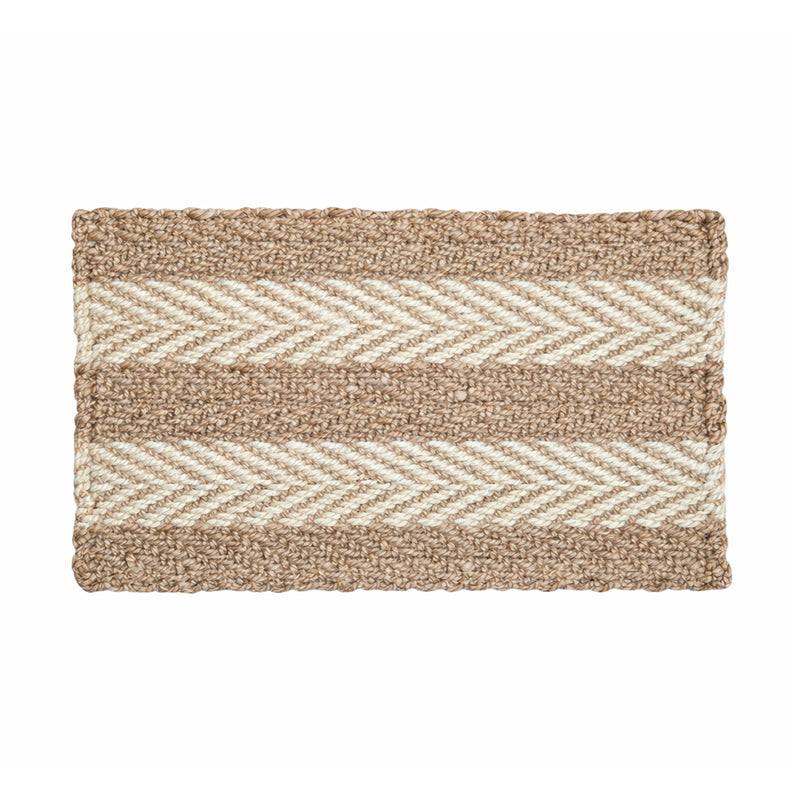Stripes 2 Tone Jute Doormat - Doormats