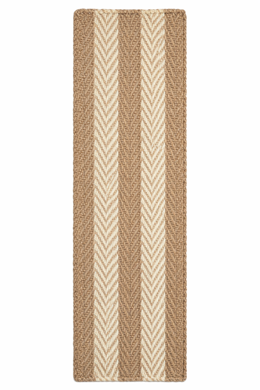 Stripes 2 Tone Jute Doormat, 80x220cm - Doormats.com.au