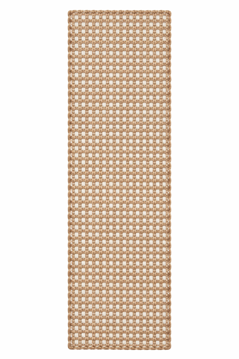 2 Tone Large Bubble Jute Doormat, 80x220cm - Doormats.com.au
