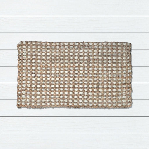 2 Tone Large Bubble Jute Doormat, 45x75cm - Doormats