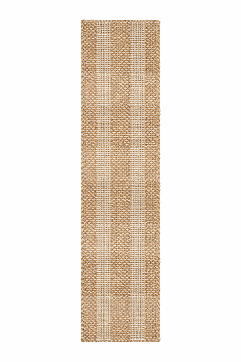 Stripes & Knots Jute Doormat, 80x300cm - Doormats.com.au