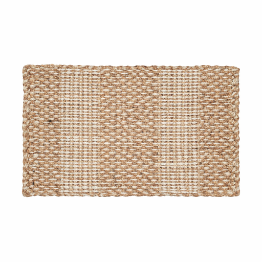 Stripes & Knots Jute Doormat, 50x80cm - Doormats.com.au