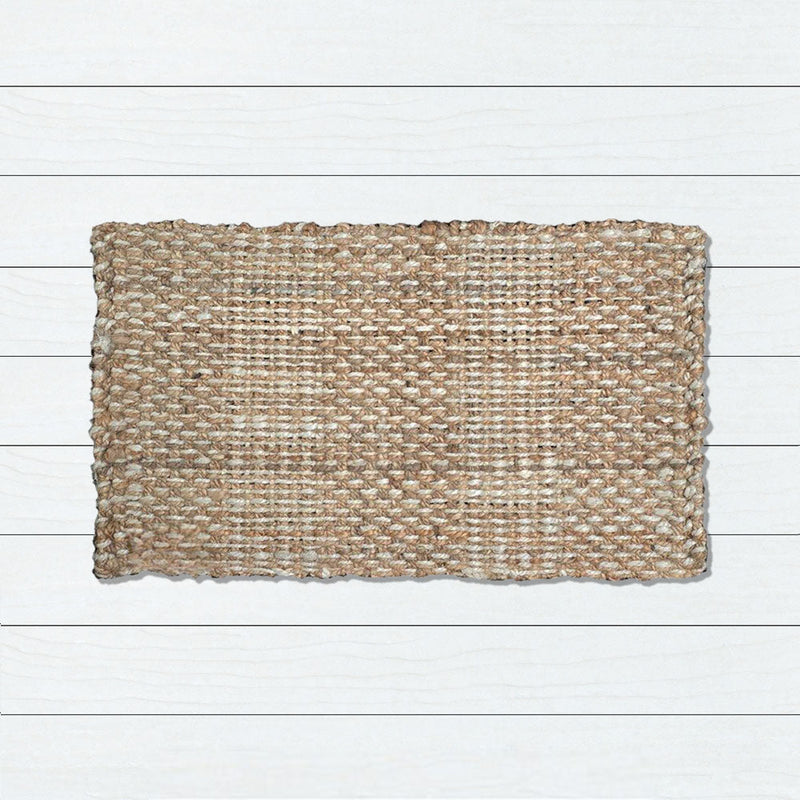Stripes & Knots Jute Doormat, 60x90cm - Doormats