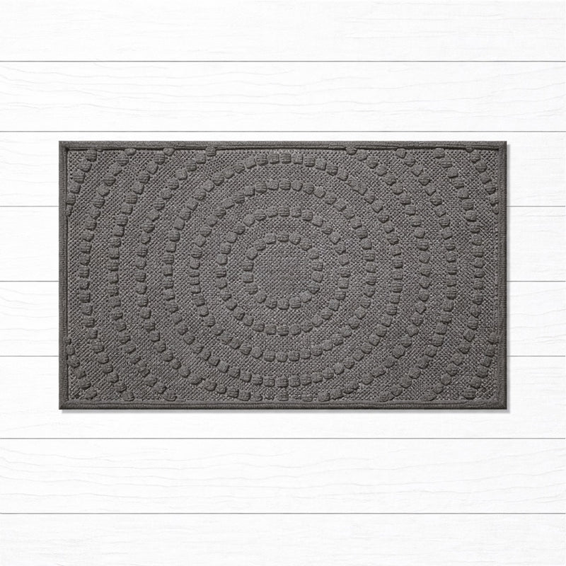 Marine Carpet Grey Circles Doormat 45x75cm - Doormats