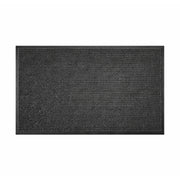 Dark gray doormat on a white background