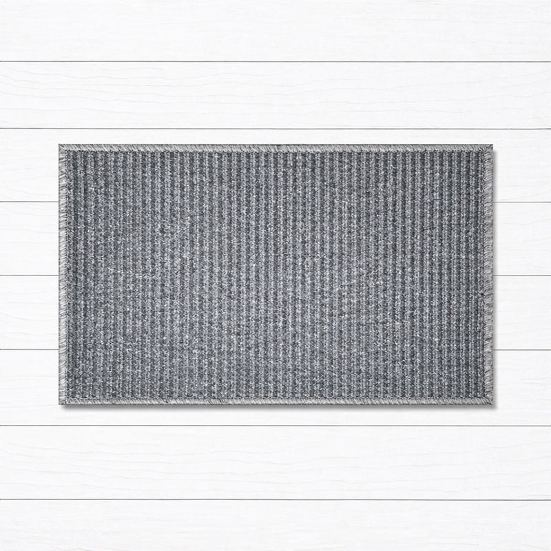 Border Ribbed Marine Carpet Mat, 40x60cm - Doormats