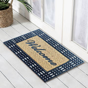 Welcome Rubber, Coir & Yarn Doormat, 45x75cm - Doormats