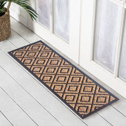 Diamond Rubber, Coir & Yarn Doormat, 40x120cm - Doormats