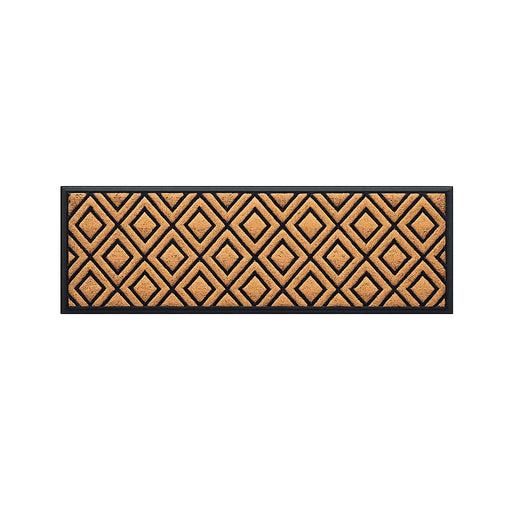Diamond Rubber, Coir & Yarn Doormat, 40x120cm - Doormats.com.au