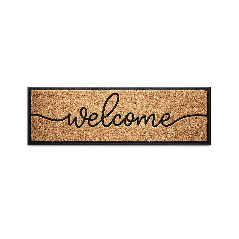 Welcome Rubber, Coir & Yarn Doormat, 40x120cm - Doormats.com.au