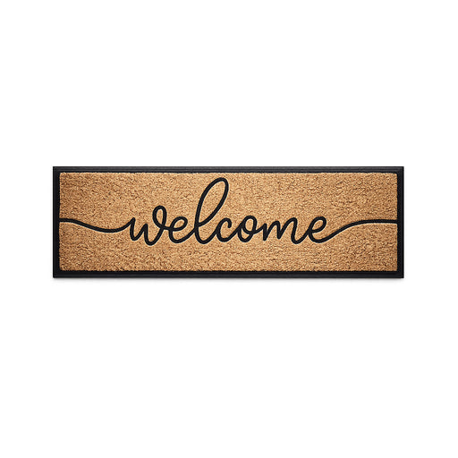 Welcome Rubber, Coir & Yarn Doormat, 40x120cm - Doormats.com.au