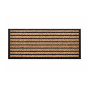 Stripe Rubber, Coir & Yarn Doormat, 40x120cm - Doormats.com.au