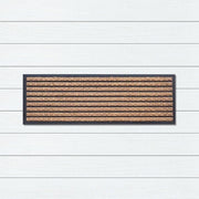 Stripe Rubber, Coir & Yarn Doormat, 40x120cm - Doormats