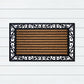 Stripe Rubber, Coir & Yarn Doormat, 45x75cm - Doormats