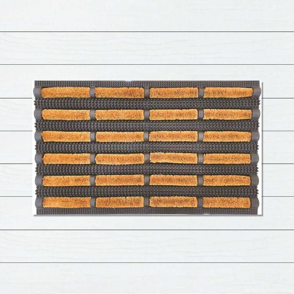 Rubber & Coir Brush Mat 40x60cm - Doormats