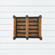 Rubber Coir Boot Scraper Doormat 30x34cm, Door Mats, Ozark Home 