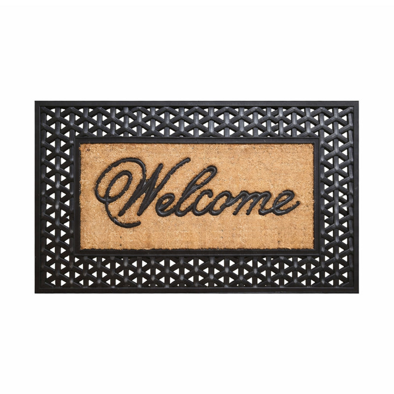 Rubber & Coir Welcome Doormat 60x90cm - Doormats