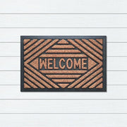 Embossed Welcome Rubber & Coir Doormat, 40x60cm - Doormats