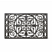 Ornate Rubber Door Mat – Scroll Rubber Doormat, 45x75cm - Doormats