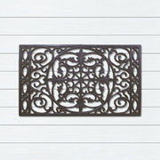 Ornate Rubber Door Mat – Scroll Rubber Doormat, 45x75cm - Doormats