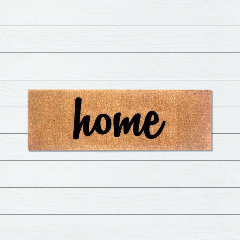 Black Home Premium Coir Doormat, 39x119cm - Doormats