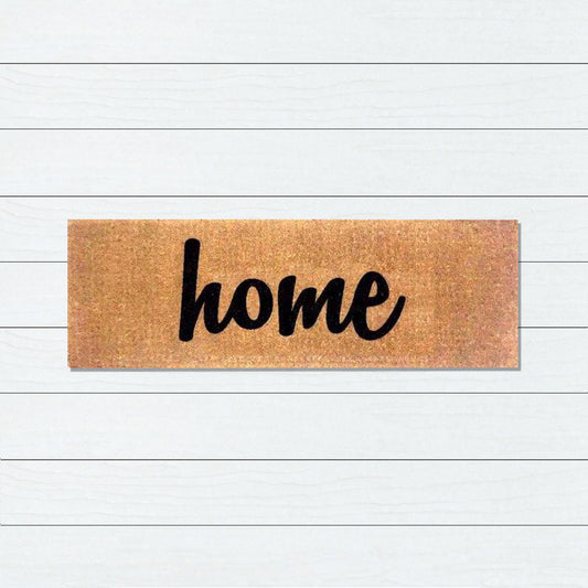 Black Home Premium Coir Doormat, 39x119cm - Doormats