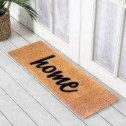 Black Home Premium Coir Doormat, 39x119cm - Doormats