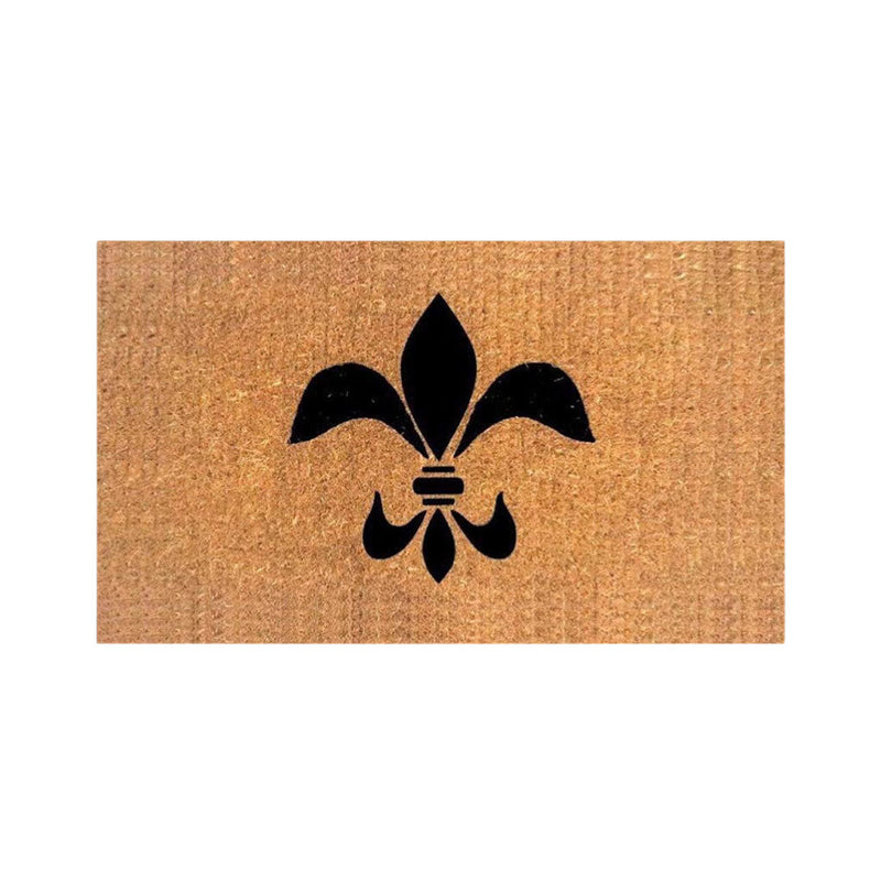 Fleur de Lis Premium Coir Doormat, 50x80cm - Doormats.com.au