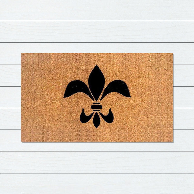 Fleur de Lis Premium Coir Doormat, 50x80cm - Doormats