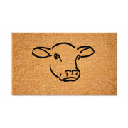 Cow Face Premium Coir Doormat, 50x80cm - Doormats.com.au