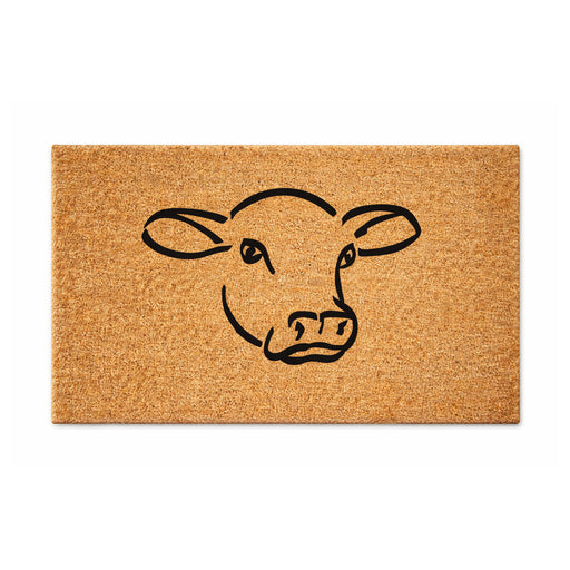 Cow Face Premium Coir Doormat, 50x80cm - Doormats.com.au