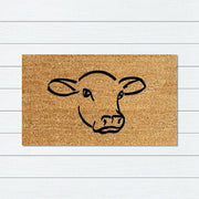 Cow Face Premium Coir Doormat, 50x80cm - Doormats