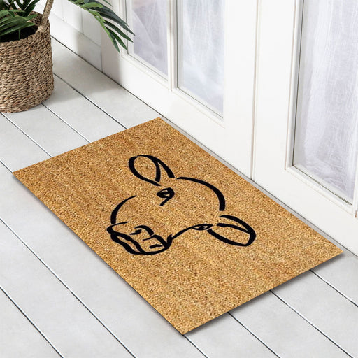 Cow Face Premium Coir Doormat, 50x80cm - Doormats