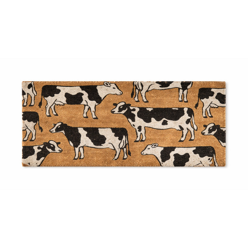 Dairy Cows Premium Coir Doormat, 39x119cm - Doormats.com.au