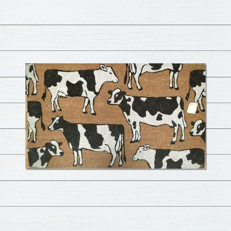 Dairy Cows Premium Coir Doormat, 50x80cm - Doormats