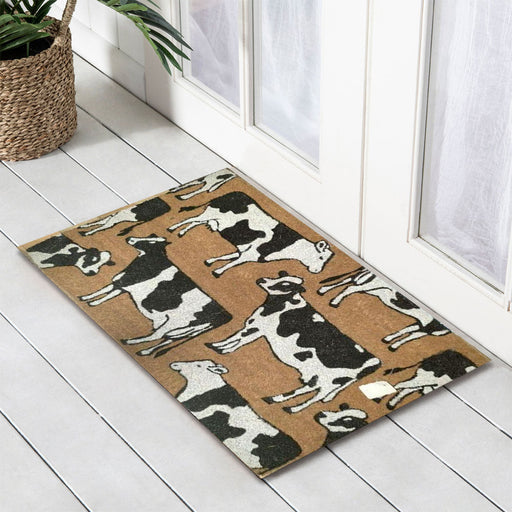 Dairy Cows Premium Coir Doormat, 50x80cm - Doormats