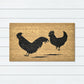 Roosters PVC Backed Coir Doormat 45x75cm, Door Mats, Ozark Home 