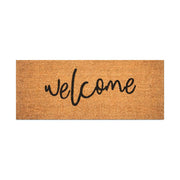 Welcome Script, Wide PVC Backed Doormat, 45x110cm - Doormats
