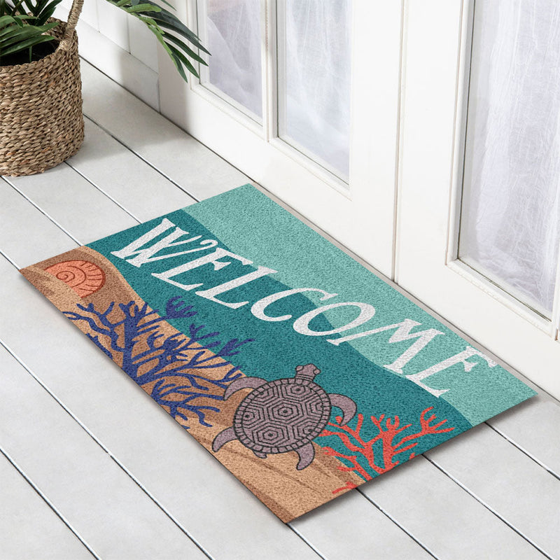 Turtle PVC Backed Doormat, 45x75cm - Doormats